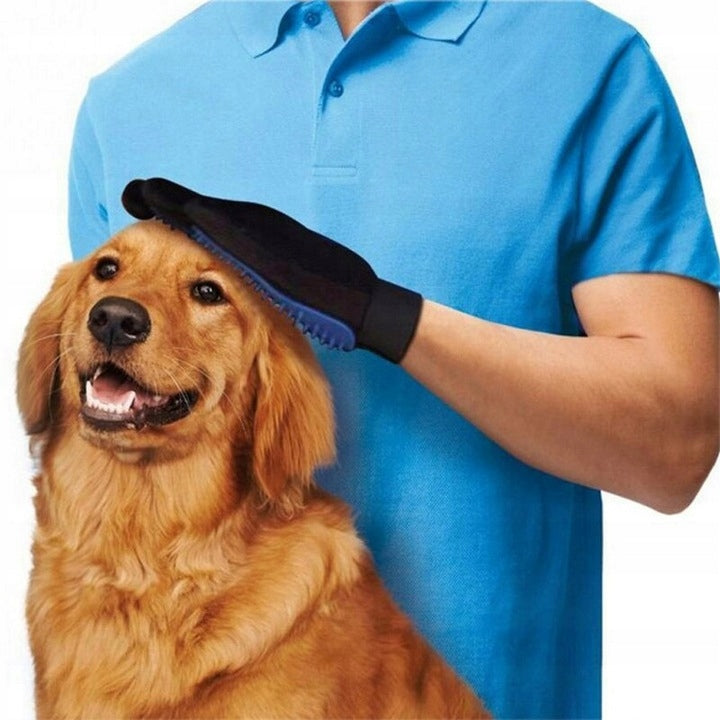 Rukavice na česání srsti 2v1