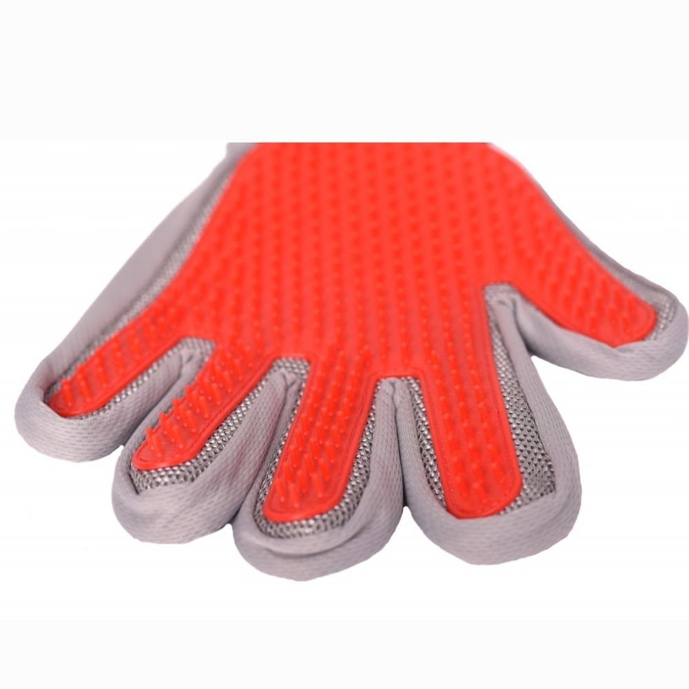 Oboustranná rukavice na vyčesávání srsti – levá ruka