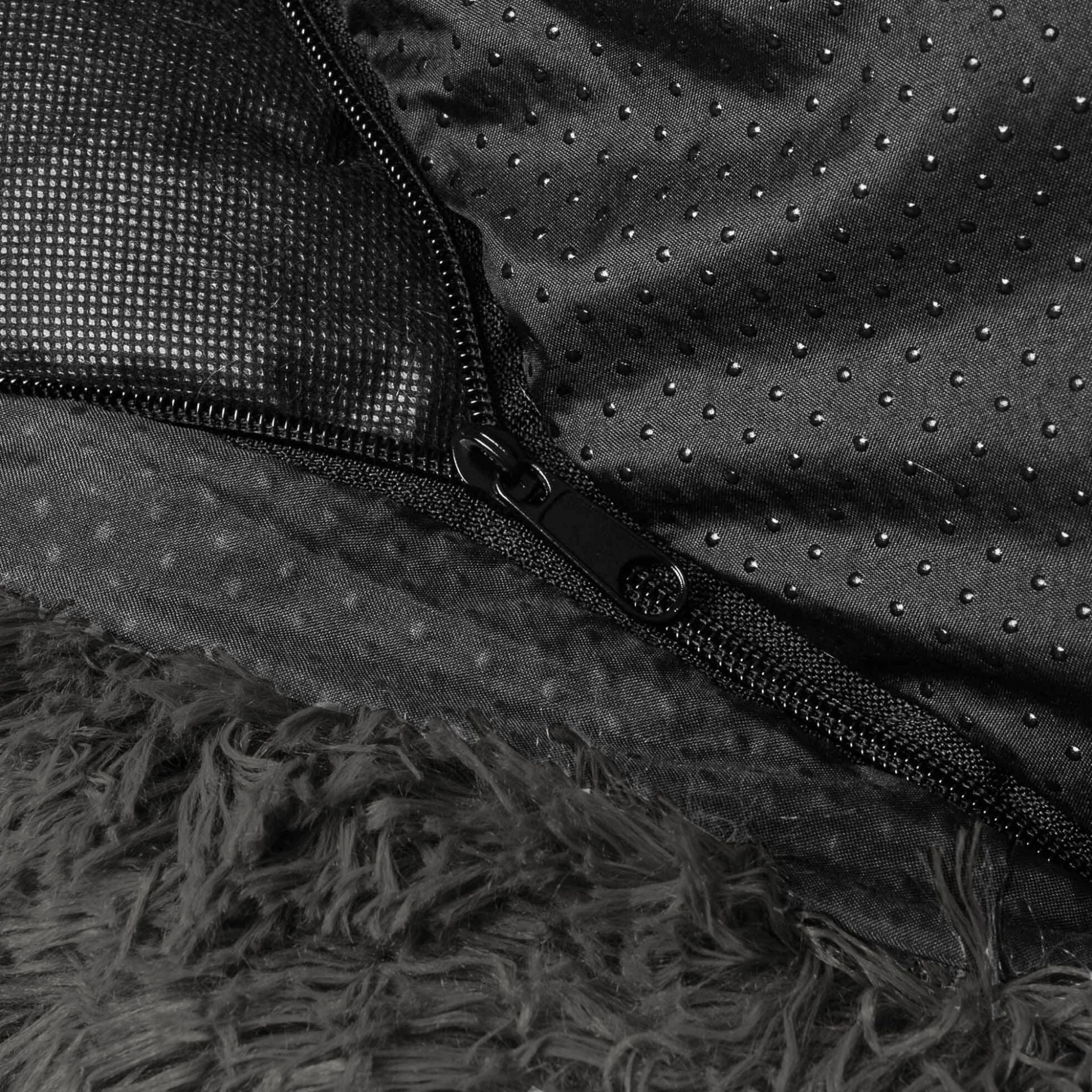 Plyšový Pelíšek pro psy Premium - Černý