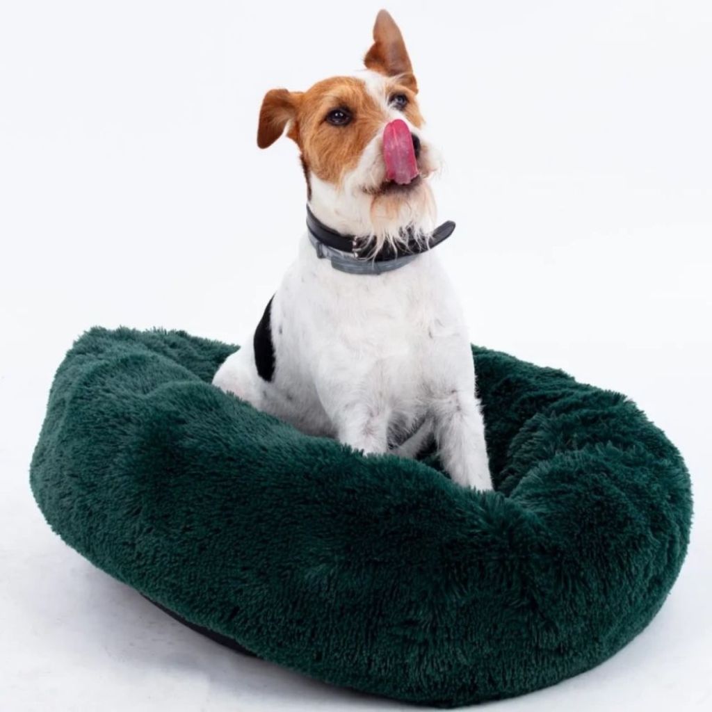 Plyšový Pelíšek pro psy Premium – Zelený