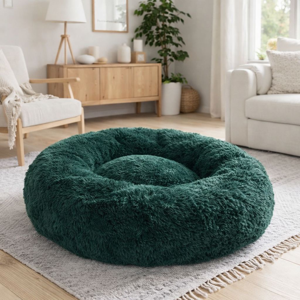 Plyšový Pelíšek pro psy Premium – Zelený