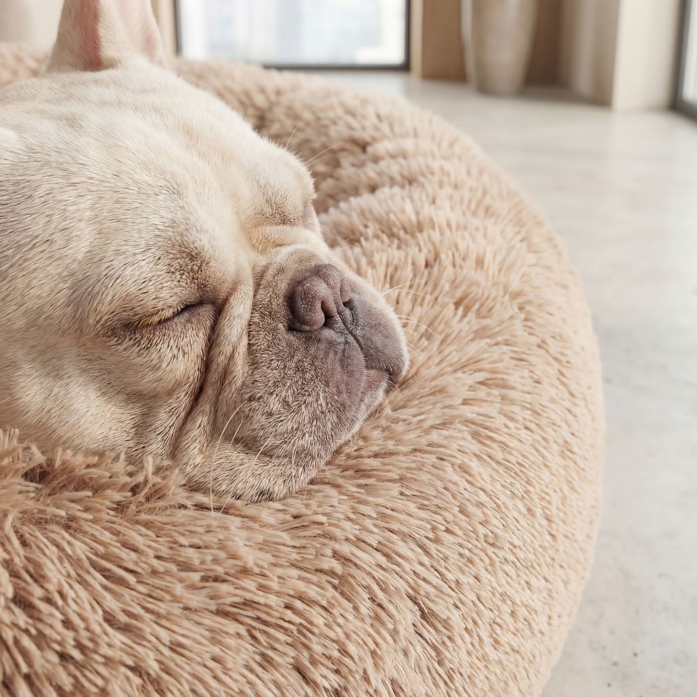 Pelíšek pro psa OBLÁČEK PREMIUM Světle hnědý