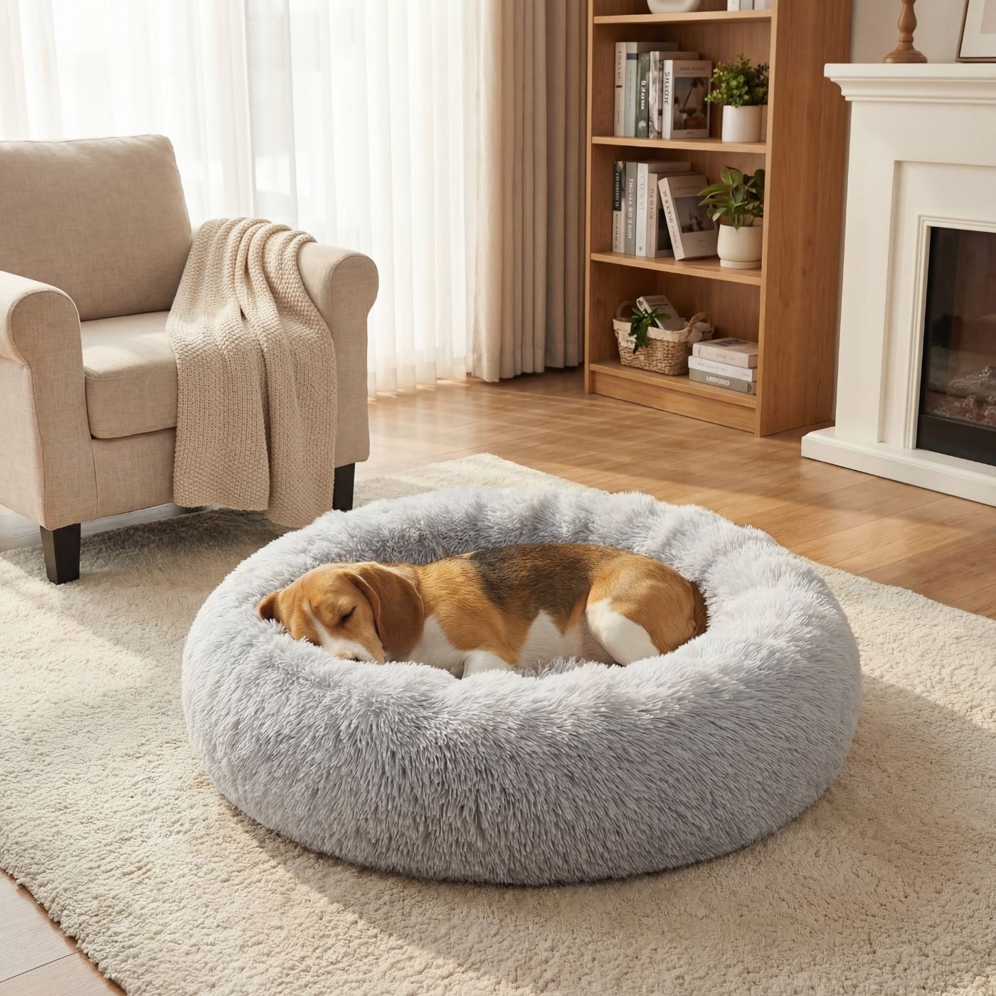 Pelíšek pro psa OBLÁČEK PREMIUM Šedý