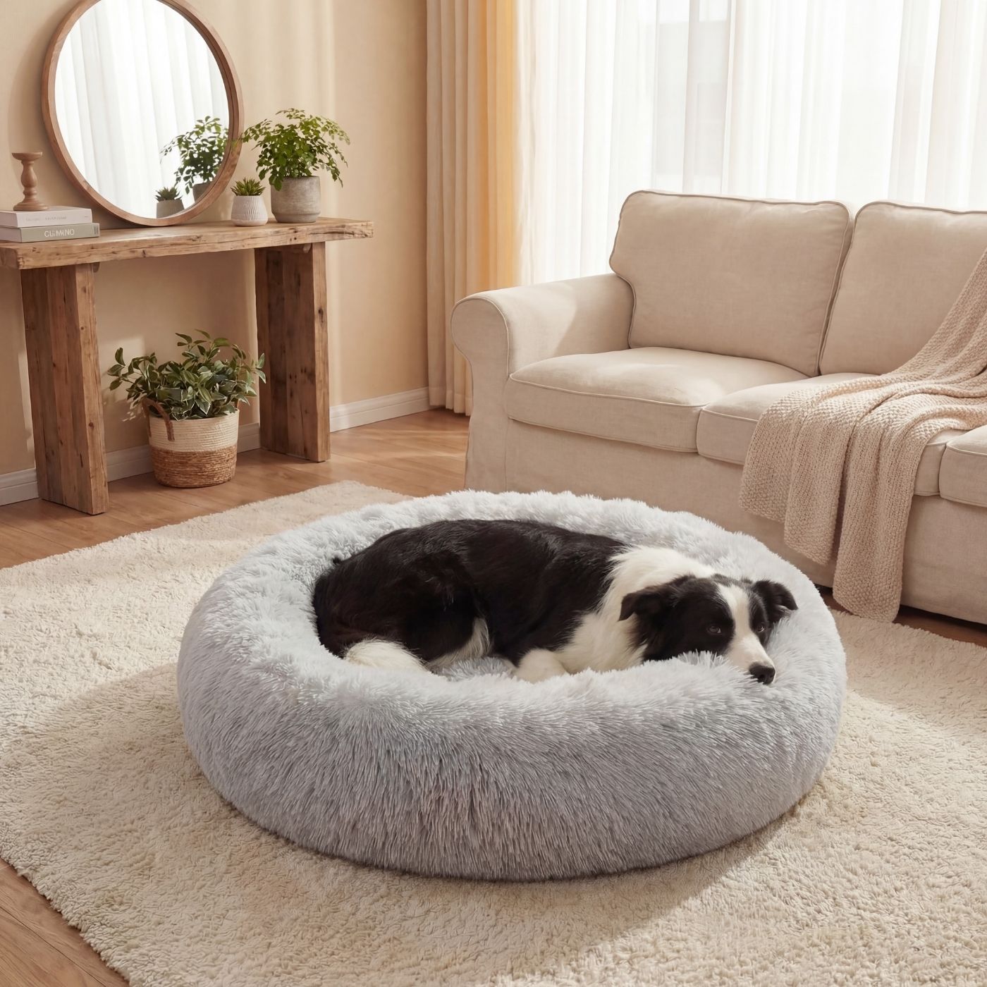 Pelíšek pro psa OBLÁČEK PREMIUM Šedý