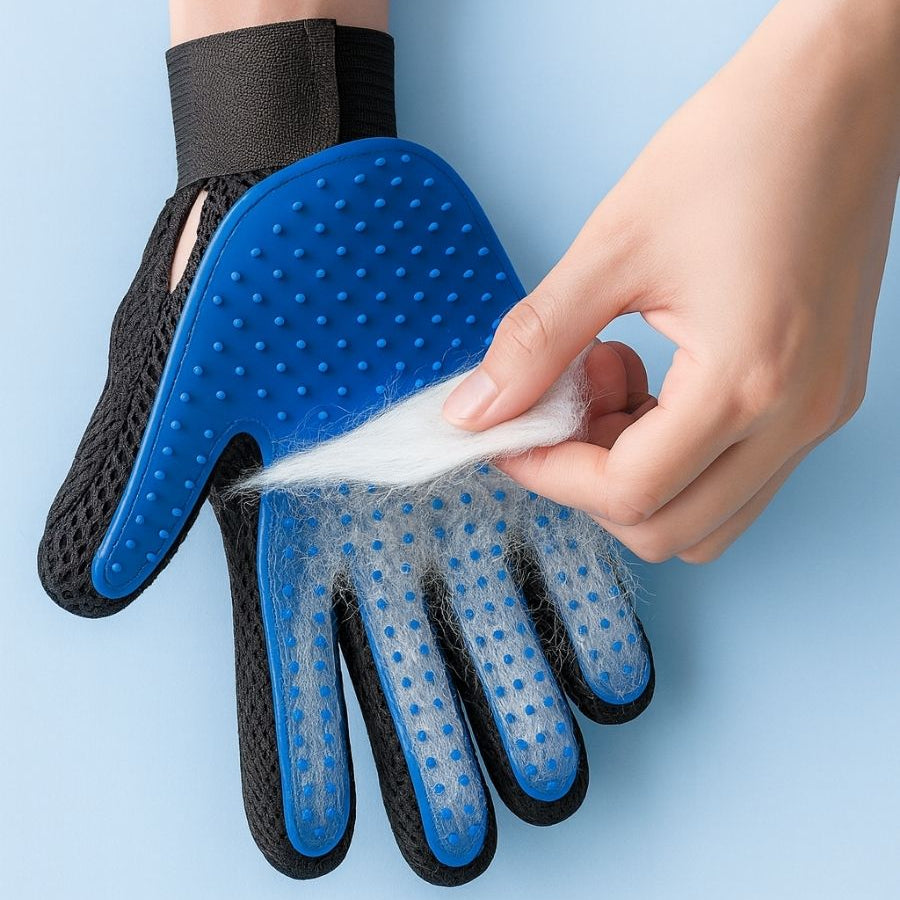 Rukavice na česání pro psy – jemná a účinná